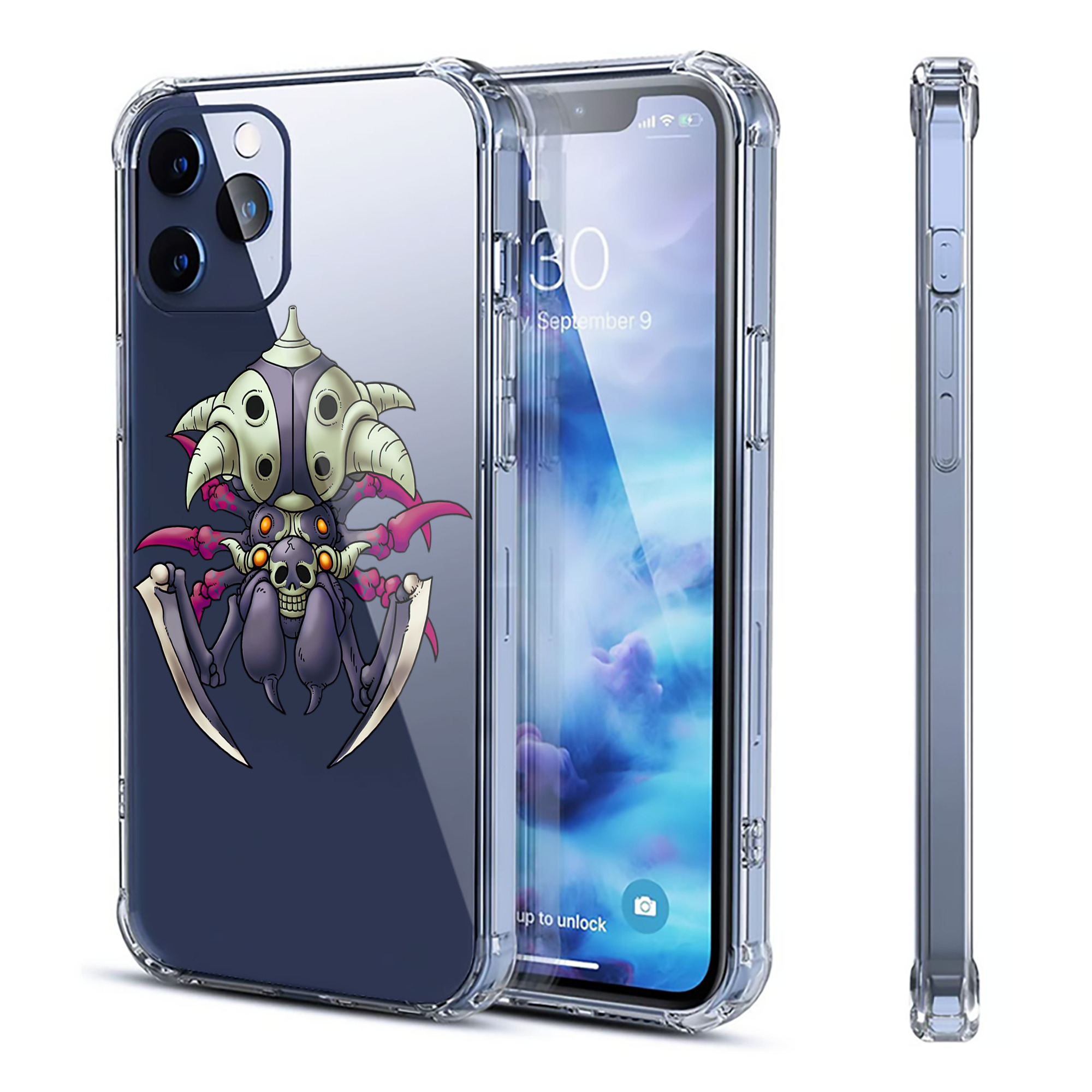 （画像用） ドラゴンクエスト Doragon Kuesuto Dragon Quest 【iPhone 12シリーズ対応】透明スマホケース（クリアソフトケース）